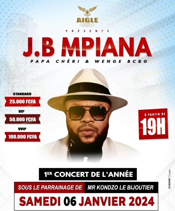 Congo Jb Mpiana En Concert Lh Tel Olympic Palace De Brazzaville Journal De Brazza